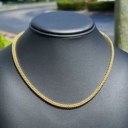 Jewelry 10k solid Yellow Gold Franco link 20.50” Chain necklace 11.60 grams 3.50mm