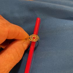 14k Gold Heart Ring
