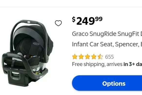 Graco SnugRide 35 LX Infant Car Seat with Base – Excellent Condition