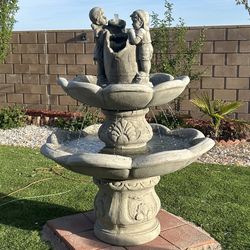 New Water Fountain Made Out Of Cement Perfect Gift 