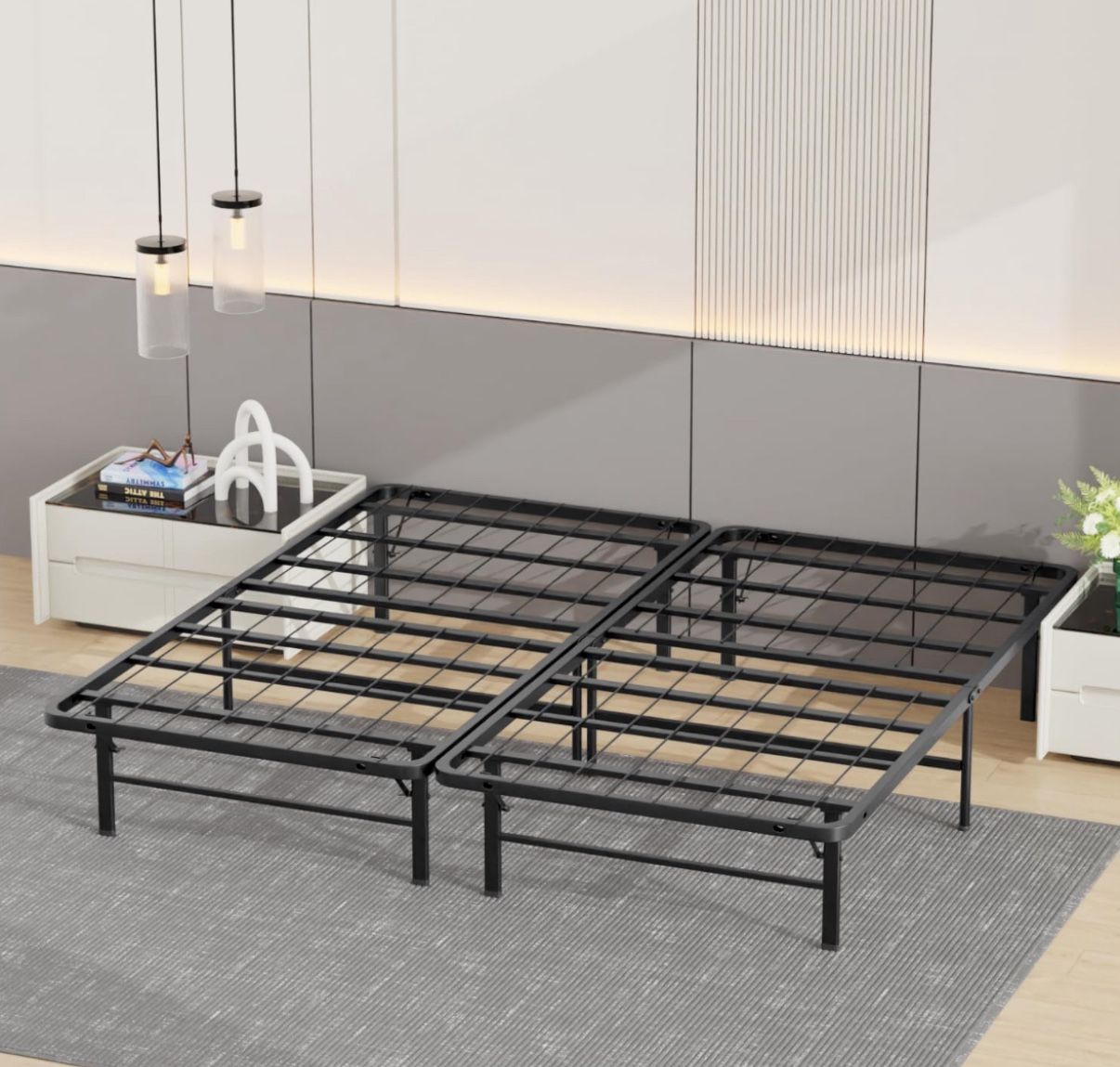California King Bed Frame Metal Platform Bed Frame 72”x84”