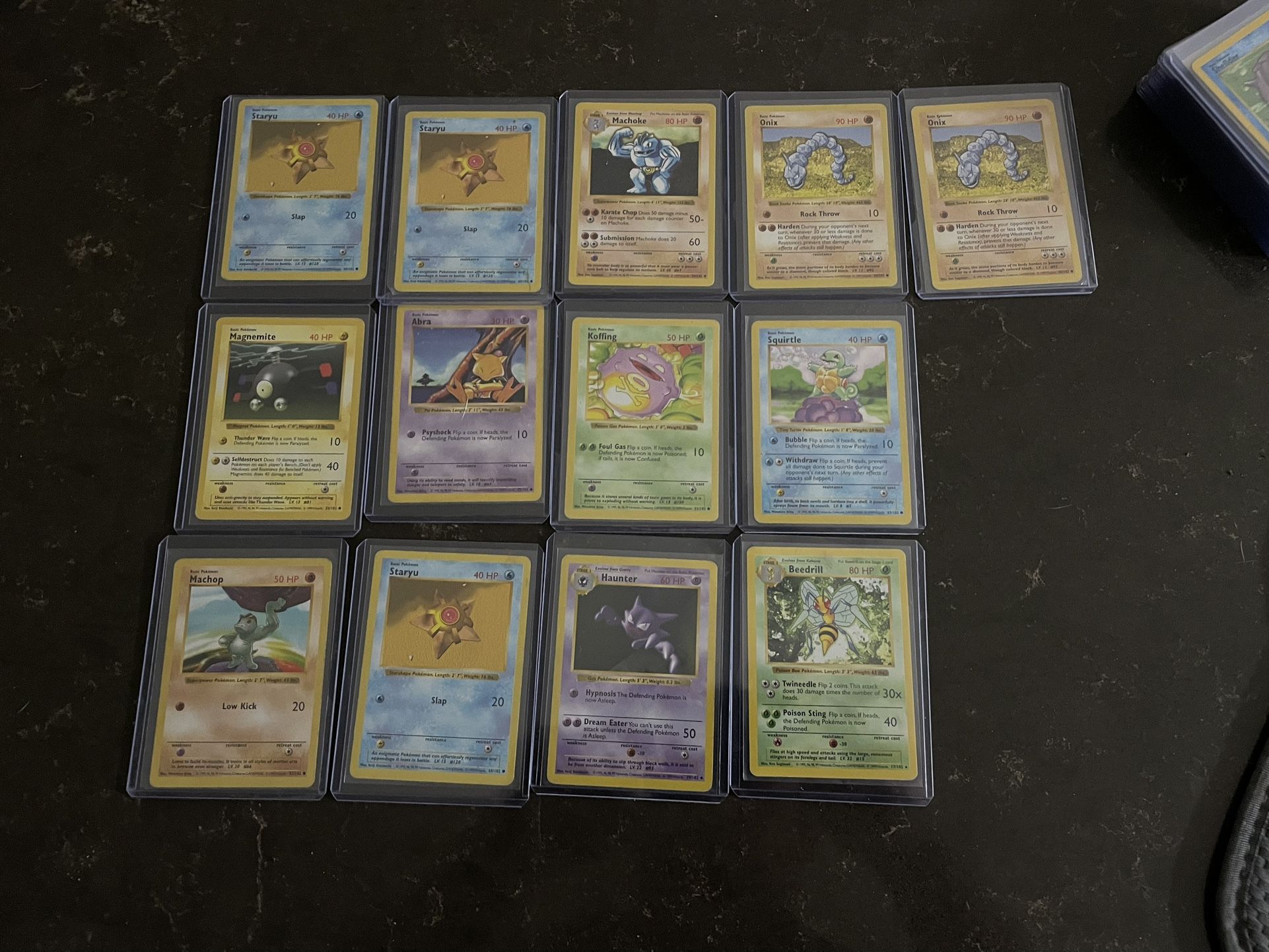 Vintage Shadowless Pokemon Cards 