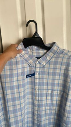 George Men's & Big Men's Short Sleeve Button-Up Poplin Shirt, Sizes 3XL