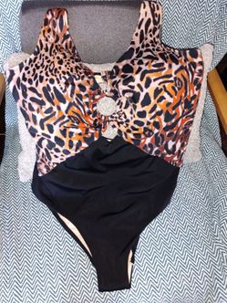 Animal Print One-Piece Swimsuit