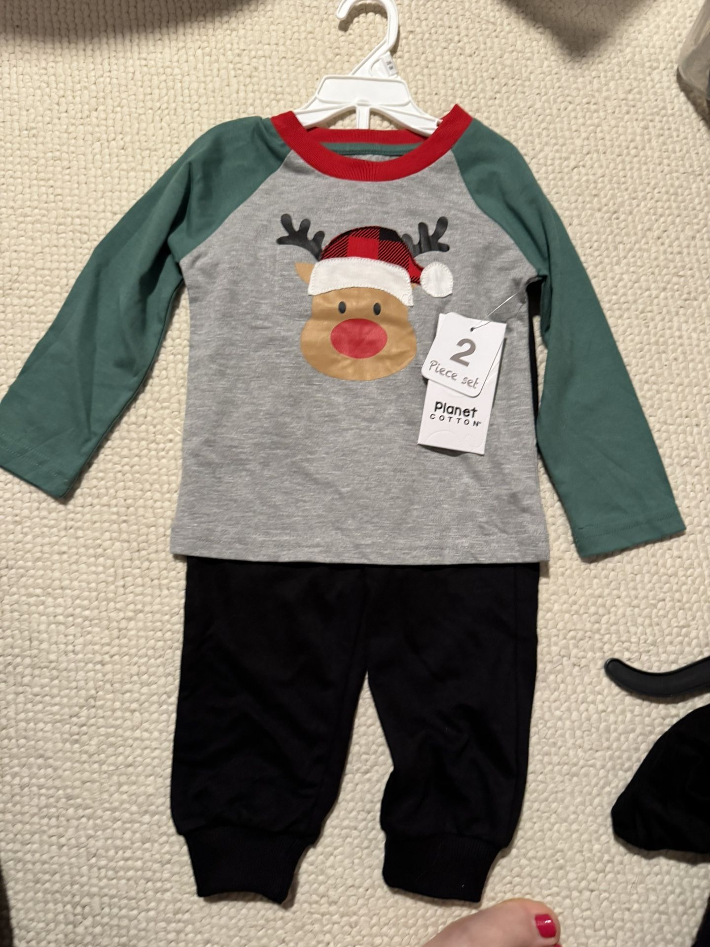 New Baby Boy Planet Cotton Reindeer Christmas Outfit