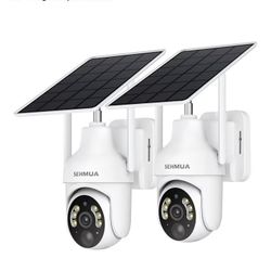 NEW SEHMUA 2K SOLAR SECURITY CAMERA WIRELESS