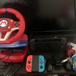 Nintendo Switch Mario Cart 8 Bundle +