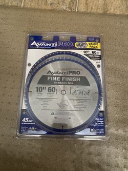 Avanti Pro 10 in. x 60-Tooth Fine Finish Circular Saw Blade Value Pack (2-Pack)