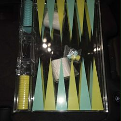 Drunk Elephant branded Acrylic Backgammon Set