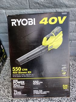 BLOWER RYOBI 40V BATTERY AND CHARGER INCLUDED