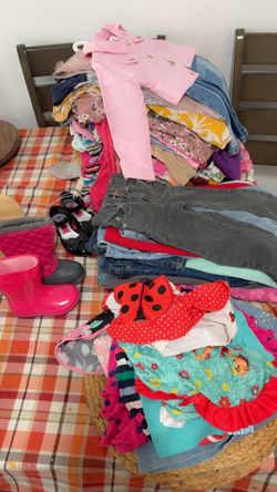 Lots of Girl Clothes Size 3T shoes size 7 boots size 5