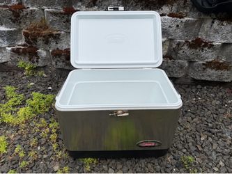 Coleman steel cooler