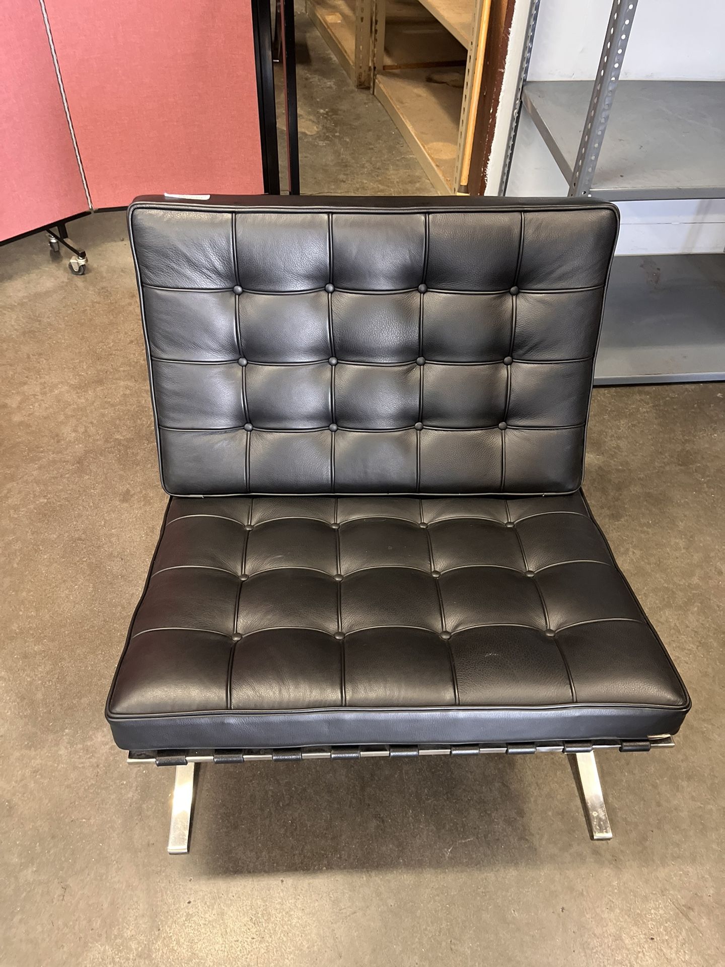 (2) Pair Of Barcelona Lounge Chair Set