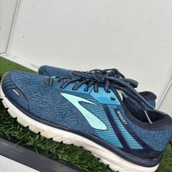 Brooks Womens Adrenaline GTS 18 Running Shoes Size 10 Blue 1202681D495