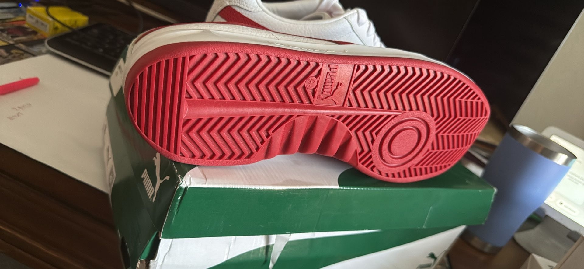 Mens Puma GV Special Red/White 10.5