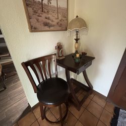 Small Table & Chair (swivel) Only