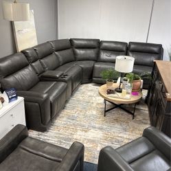 Leather Sectional