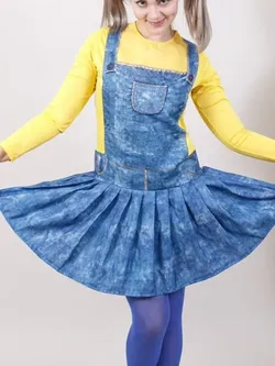 LICENSED DESPICABLE ME MINON COSTUME DRESS SIZE LARGE