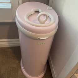Pink Ubbi Diaper Pail 