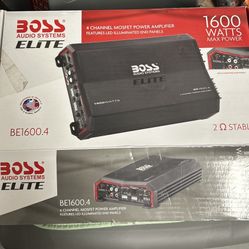 Boss Elite Audio 4 Channel Amplifier 1600 Watts 