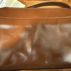 Patricia Nash Vallata Tan Crossbody Leather Bag