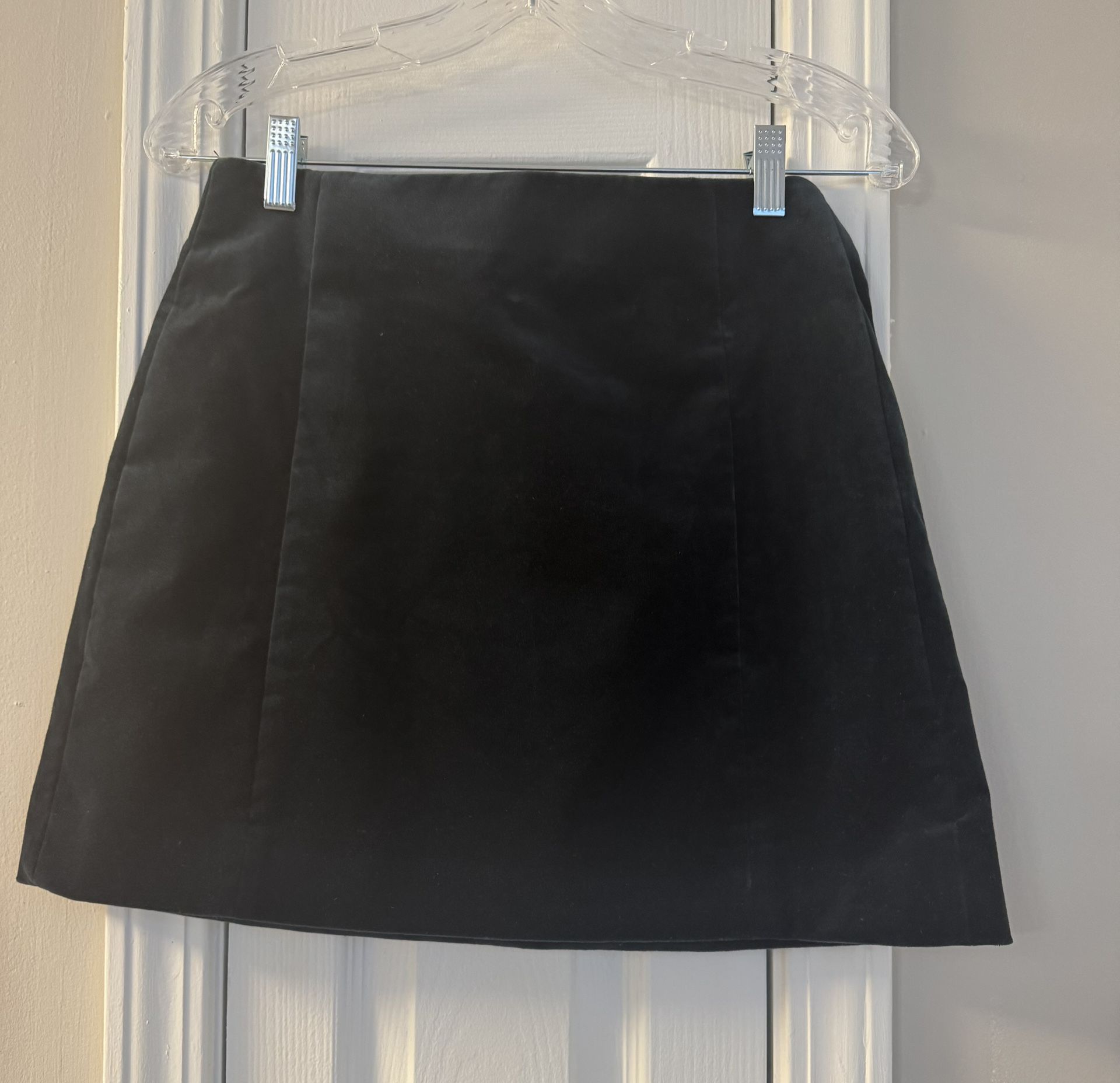 J. Crew Elegant Black Felted Mini Skirt