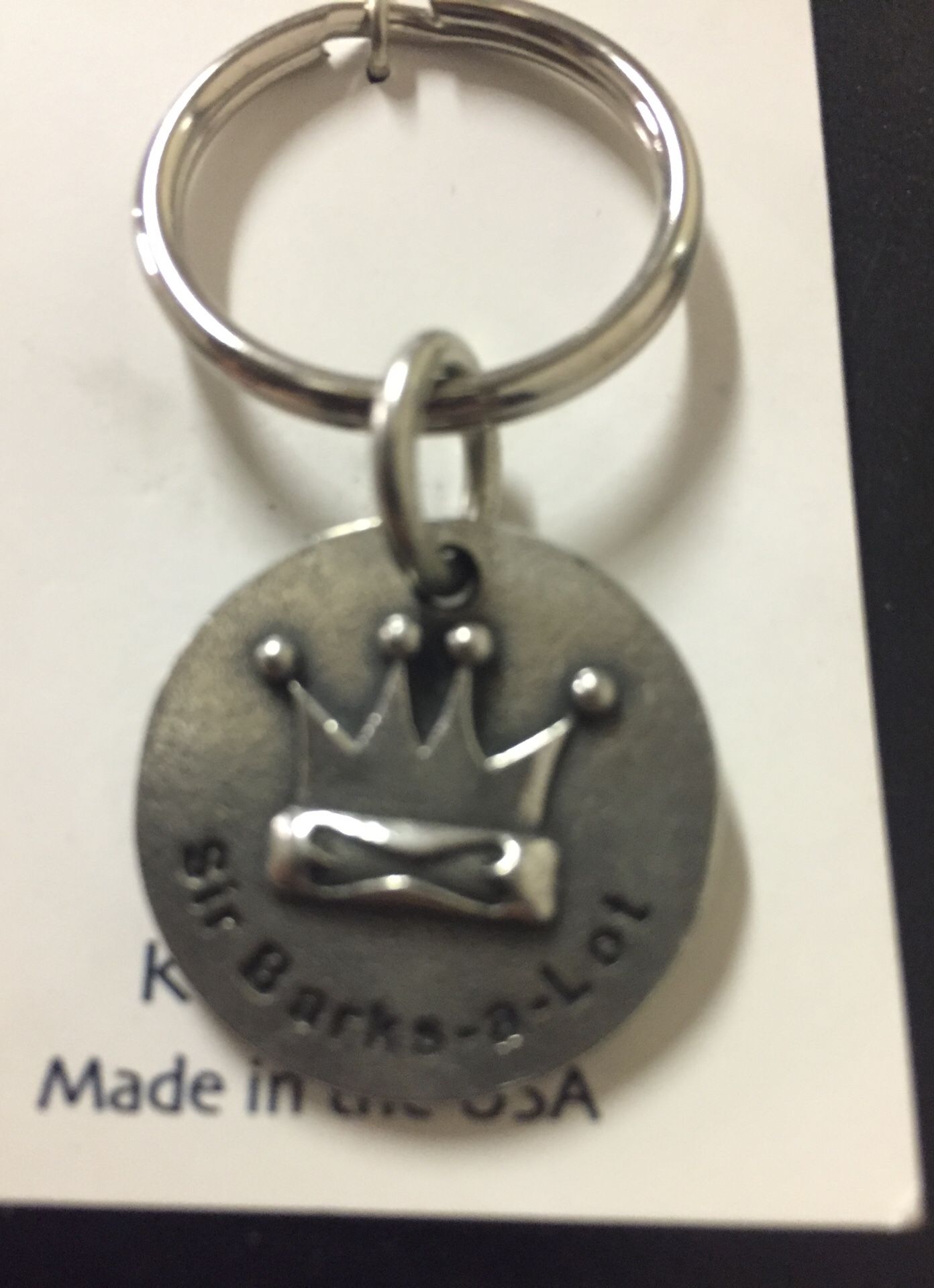 Sir barks a lot keychain