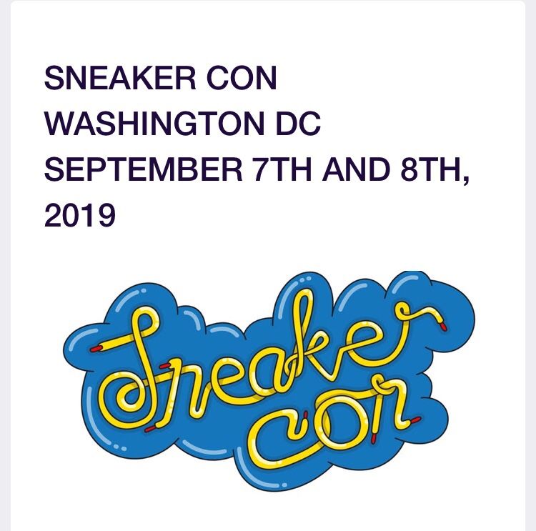 Sneaker Con DC Ticket sale