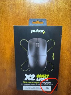 8K Polling Mouse (35g) Pulsar X2 Mini Crazylight