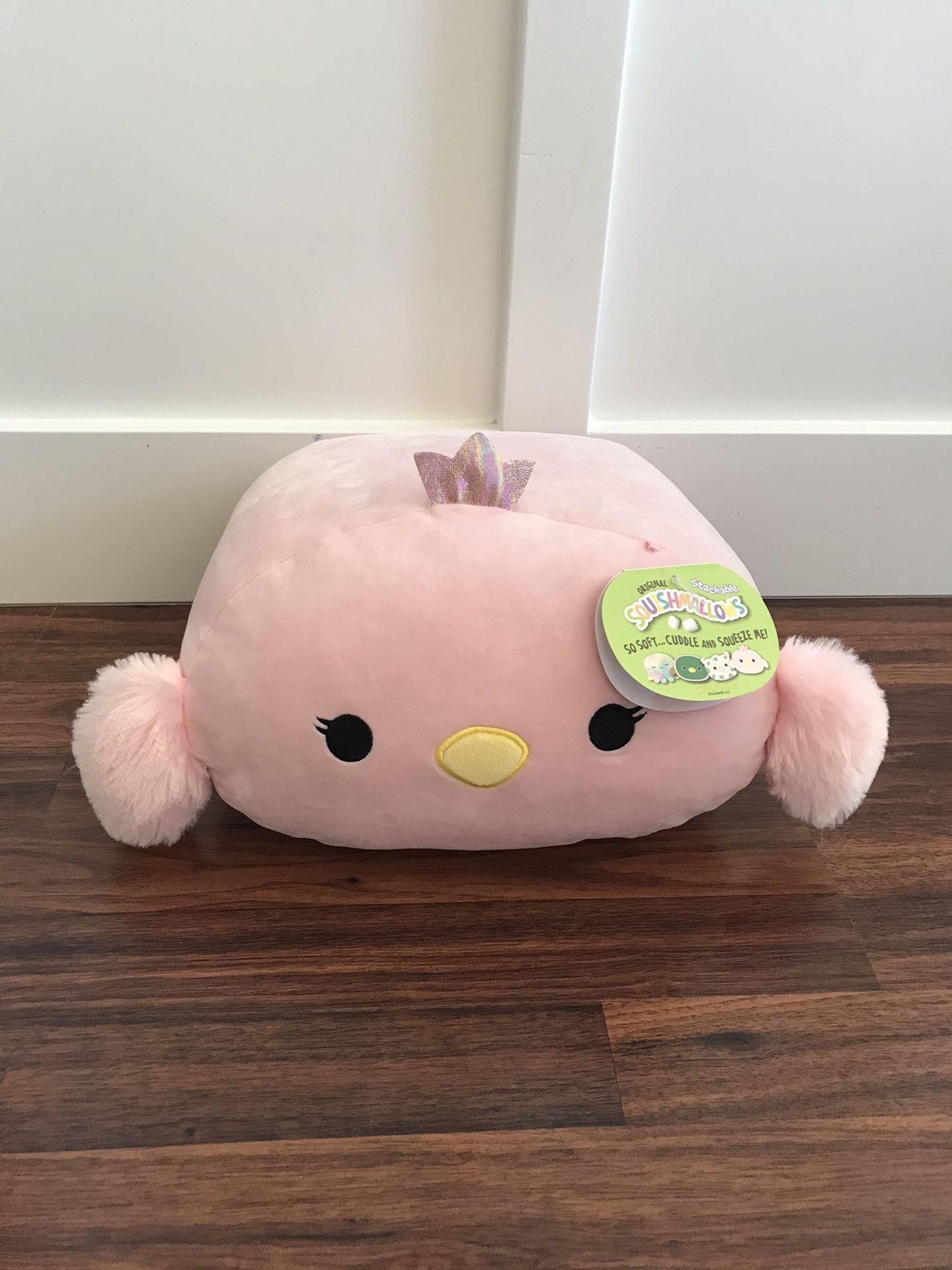 Squishmallow Harmony The Pink Swan Stuffed Animal