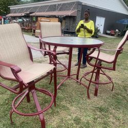 Bar Height Patio Set