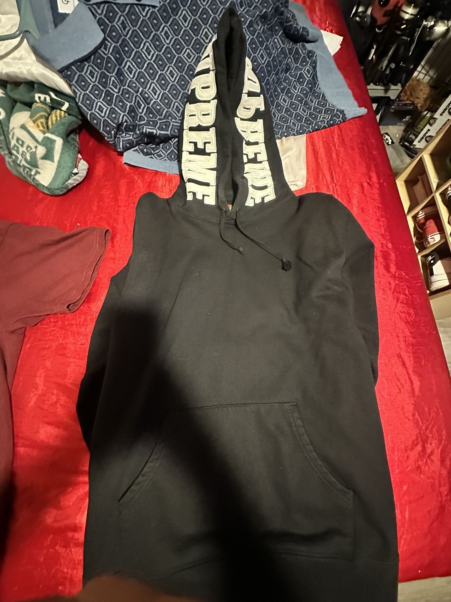 Supreme Embroidery Hoodie Size M