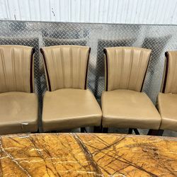 Marble Top Dining Room Table With 4 Chairs 