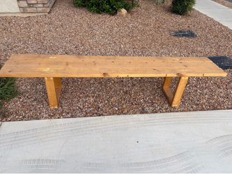 Long wooden bench for sale