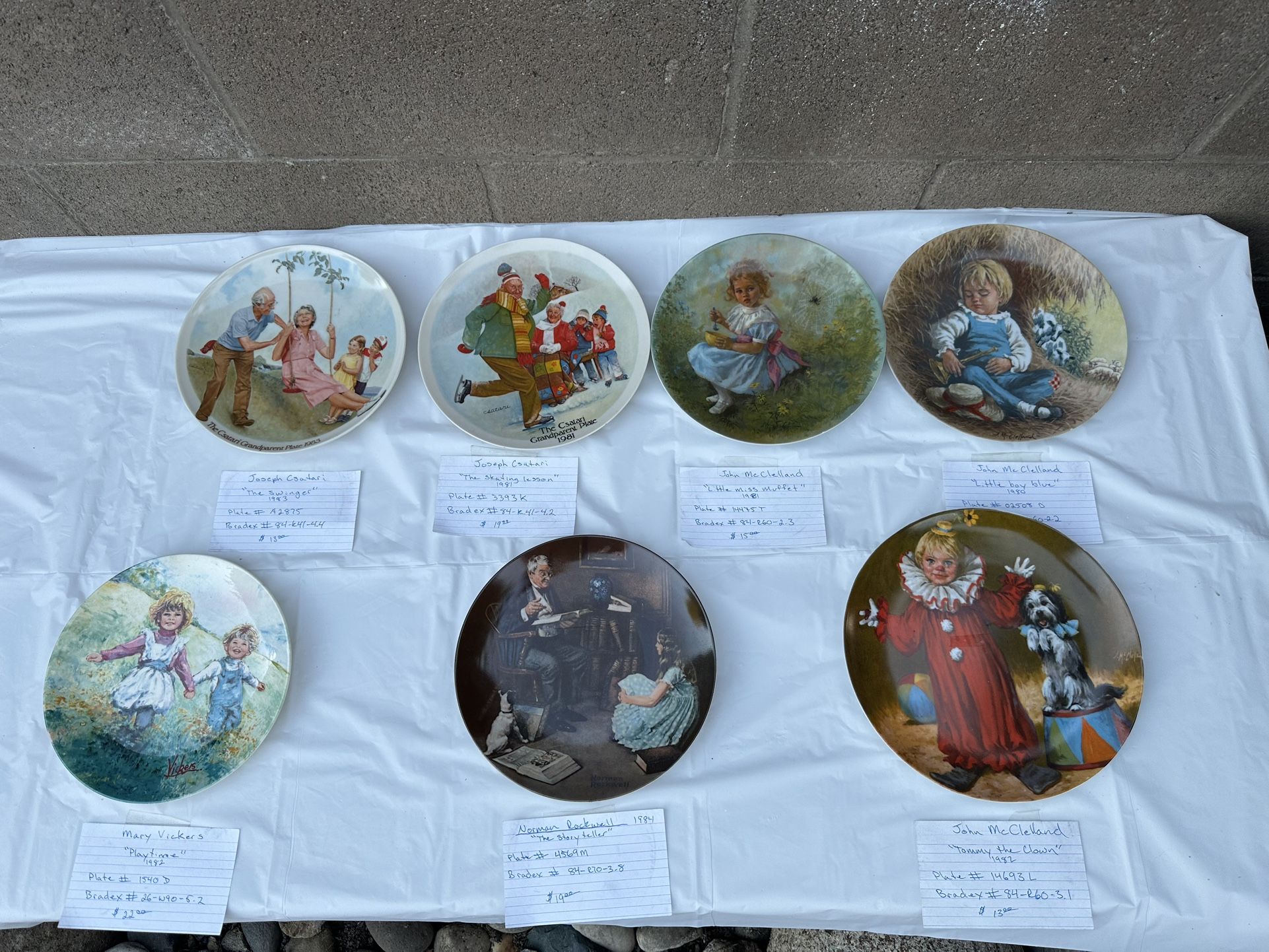 Beautiful Plates : Joseph Csatari, John McCleland, Norman Rockwell price for all