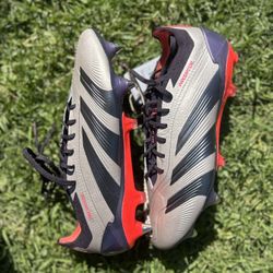 Adidas Predator Elite SG Grey Black Red Soccer Cleats ID0913 