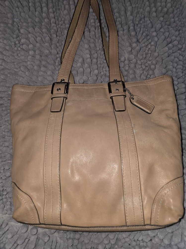 Coach Tan Tote Bag
