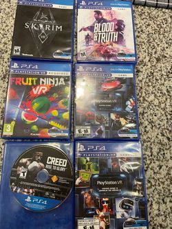 PlayStation 4 PS4 Games VR - $10 each or $50 all 6