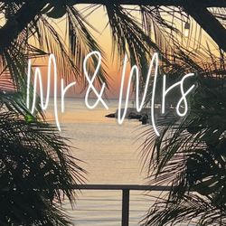 Mr & Mrs Neon Sign 