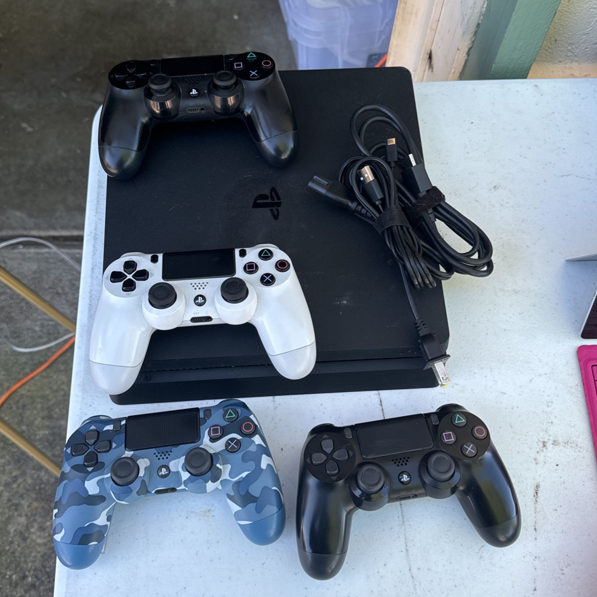 PS4 & Controllers $250 OBO 