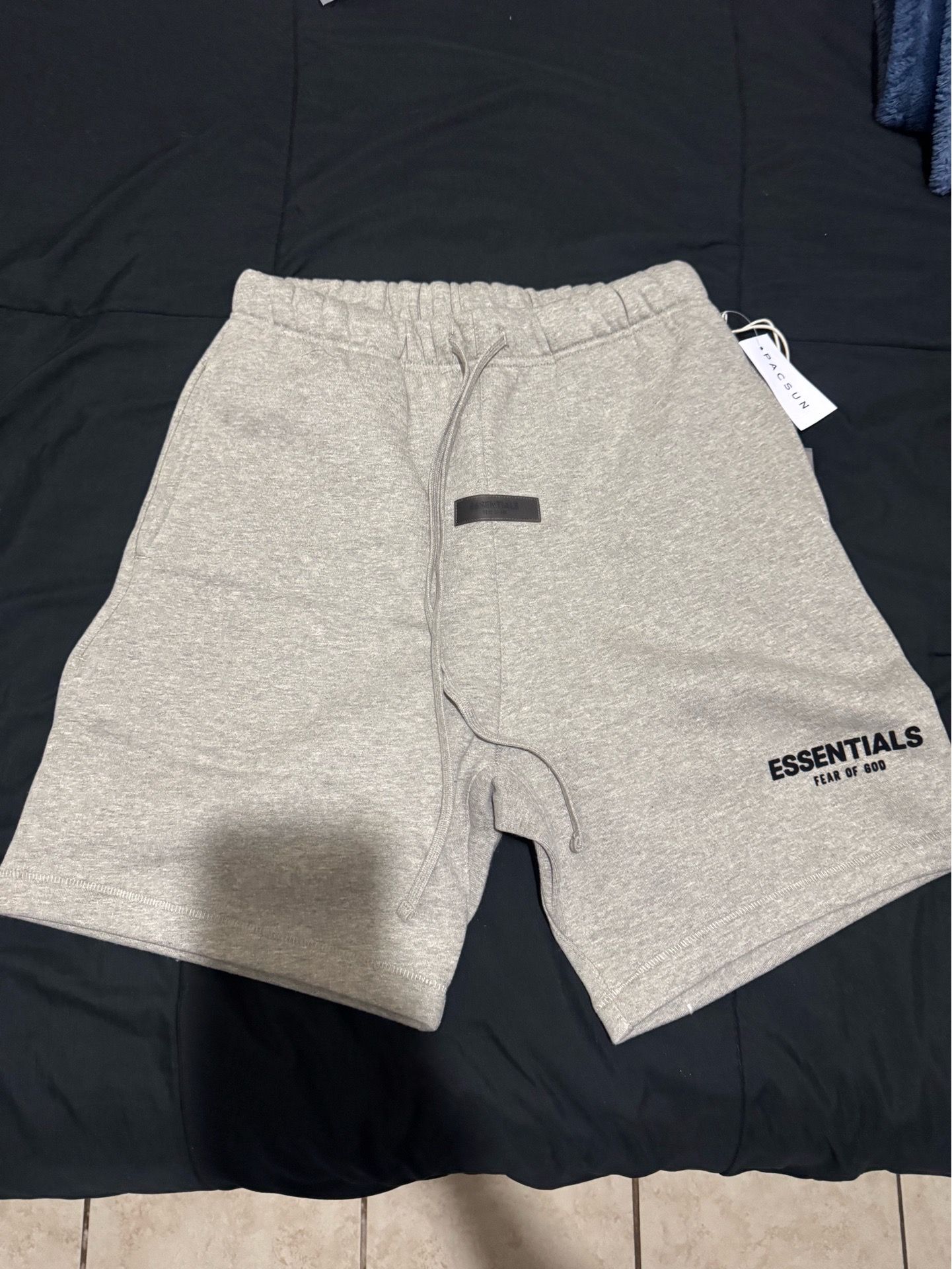 dark grey essentials shorts