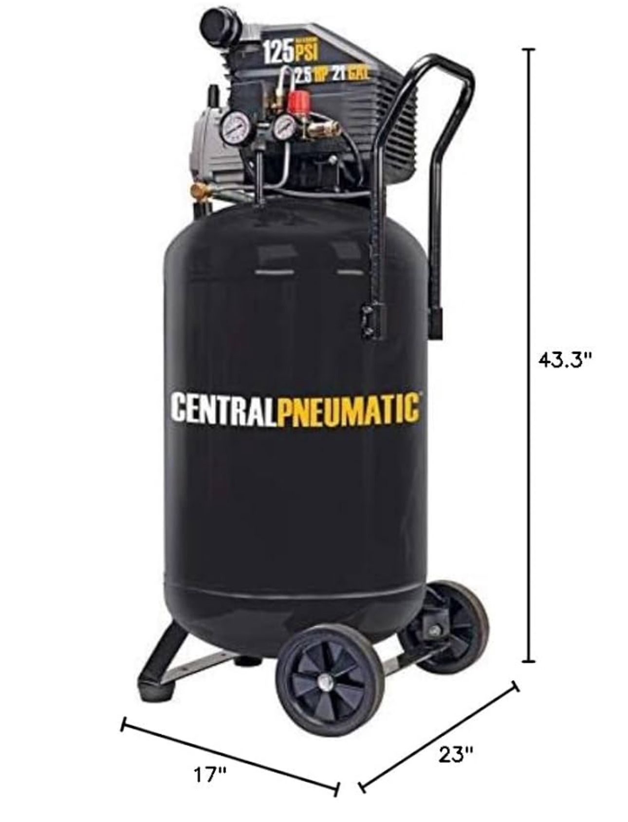 Air compressor Centralpneumatic  2-5 HP 21 GAL
