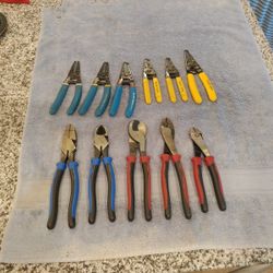 Klein Strippers Lineman Pliers Dykes Cable Cutters