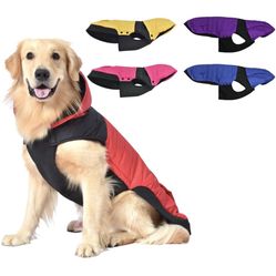 Fragralley Dog Hoodie Warm Clothes Windproof Puppy Pullover Pet Dog Hoody Winter Clothes Dog Coat with Hat for Winter Cold Weather