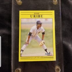 Collector Juan Uribe Trading Card Birthday Error