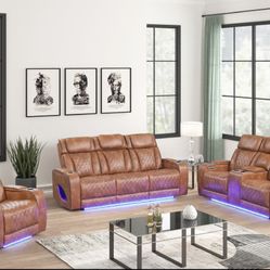 Sofa and Loveseat with Reclining 