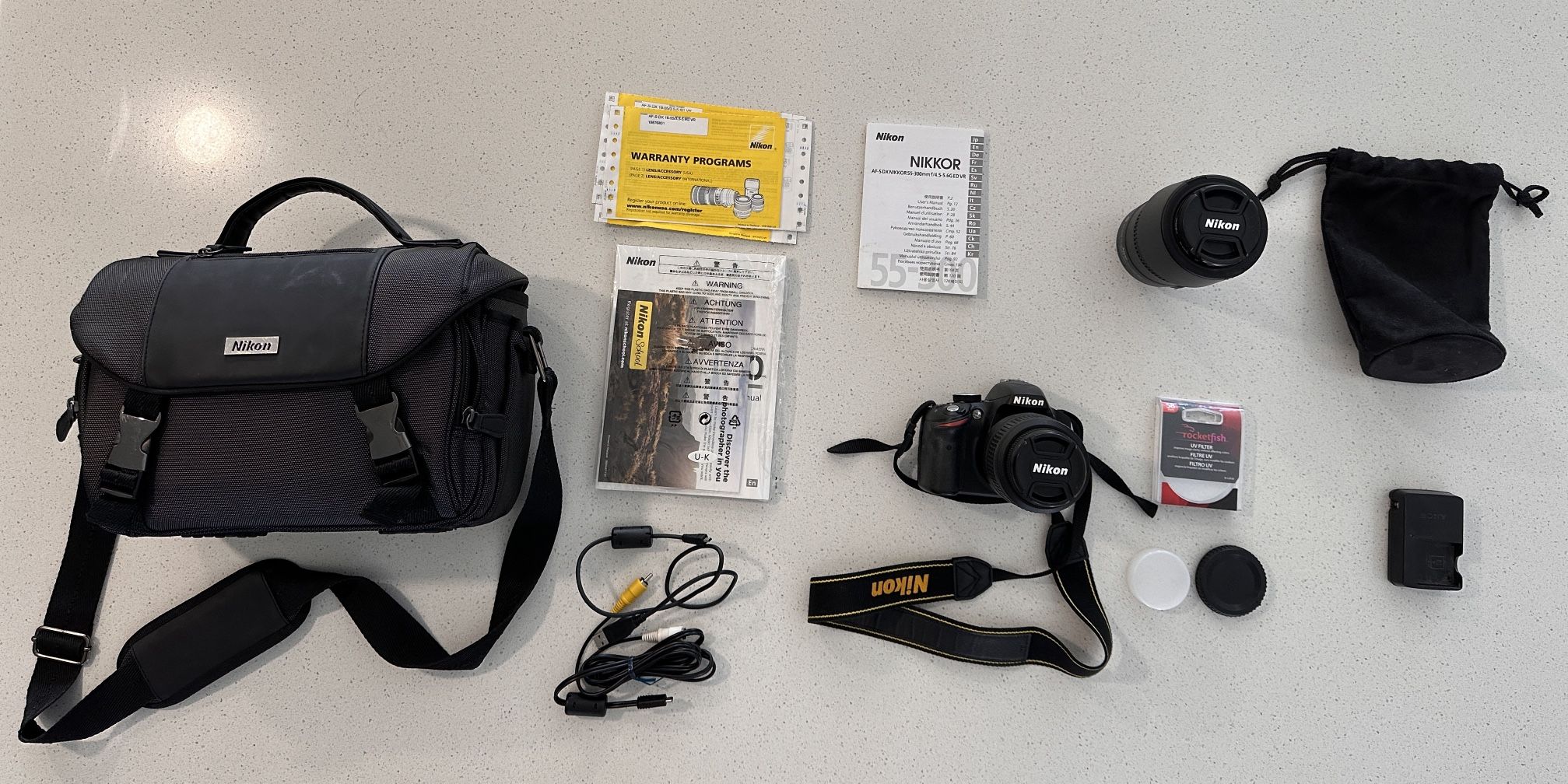 Nikon D3200 with Accessories