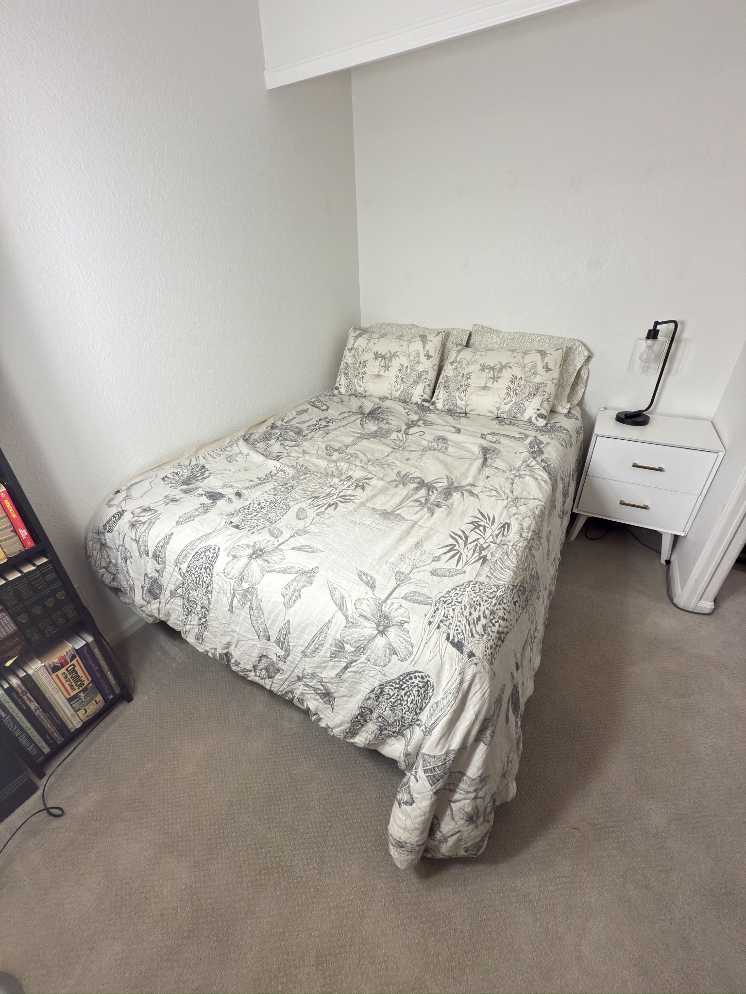 Bed Frame (Adjustable) & Queen Mattress