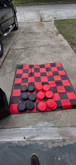 Giant Outdoor Checkers Game Set