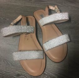 women’s sparkly sandals sz 8.5